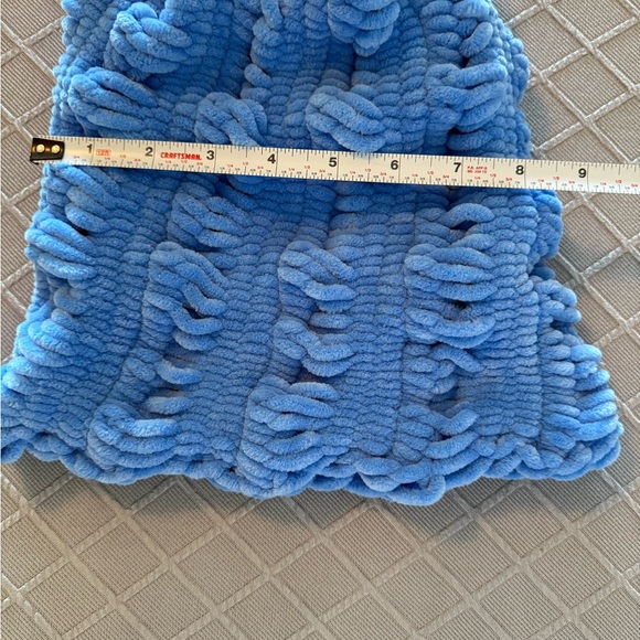 ScottyB Collection Plush Shadow Blue, Slouch Beanie in Chenile - Picture 13 of 14